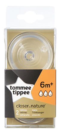 Соска tommee tippee Close To Nature быстрый поток 2 шт.