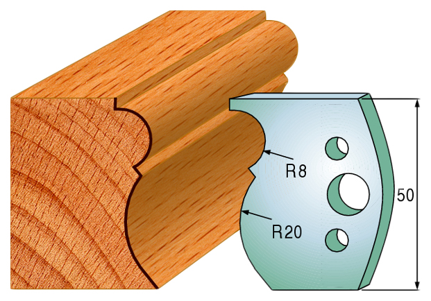 

Комплект из 2-х ножей 50x4 SP CMT 690.502, 690.502