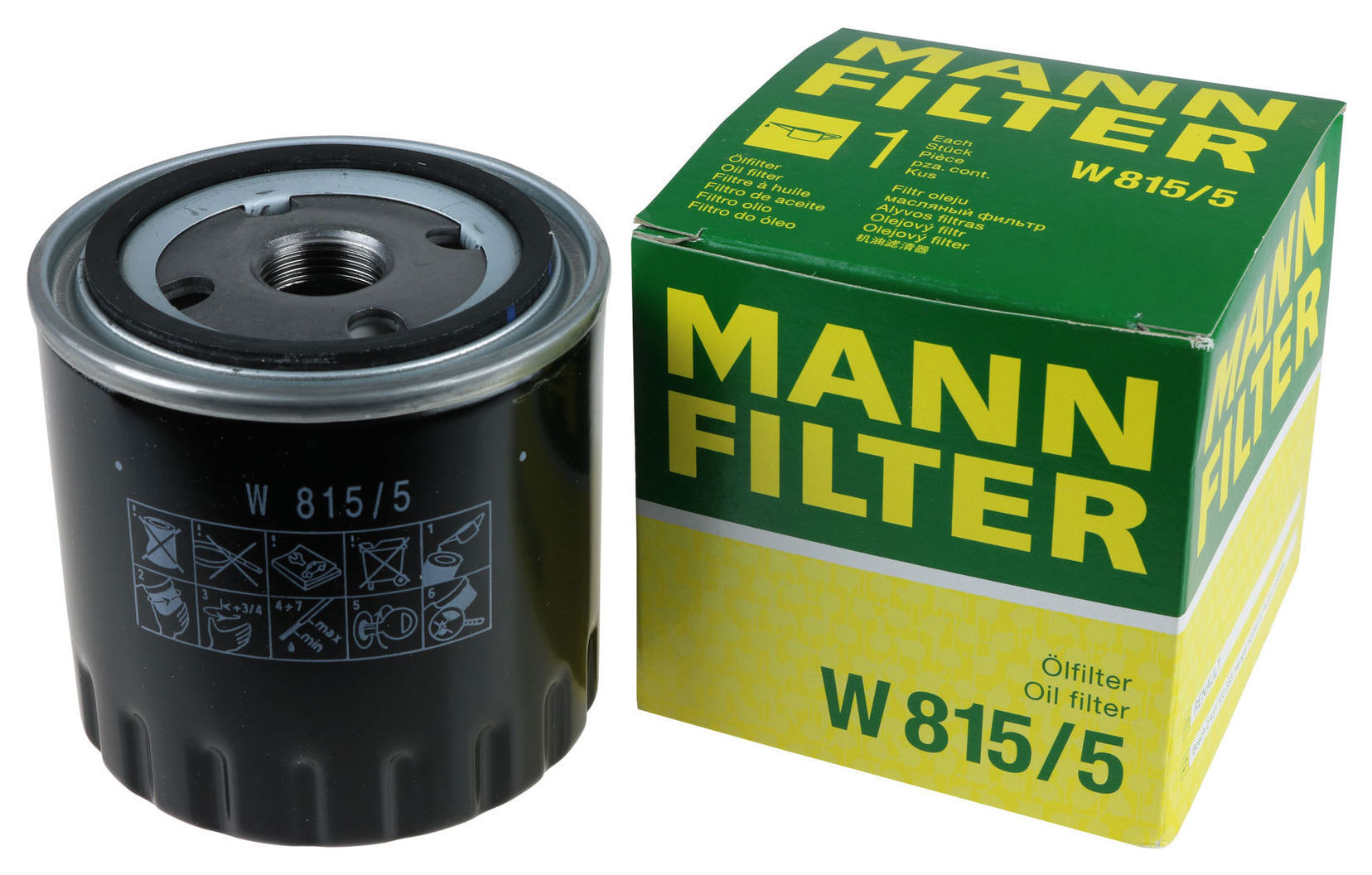 фото Фильтр масляный двигателя mann-filter w815/5