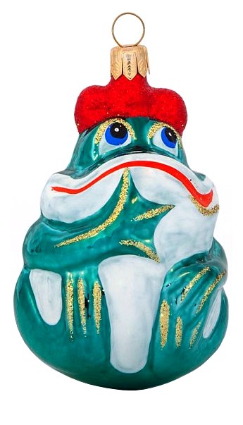 Елочная игрушка Елочка Царевна - лягушка C837 8,5 см 1 шт.