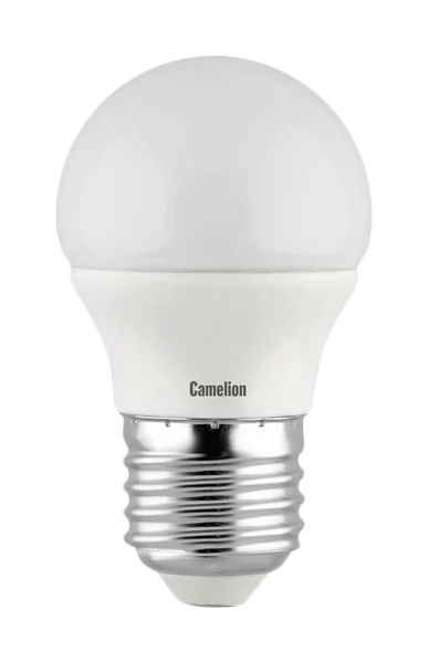 фото Светодиодная лампа camelion basicpower led8-g45/845/e27 12394 белый