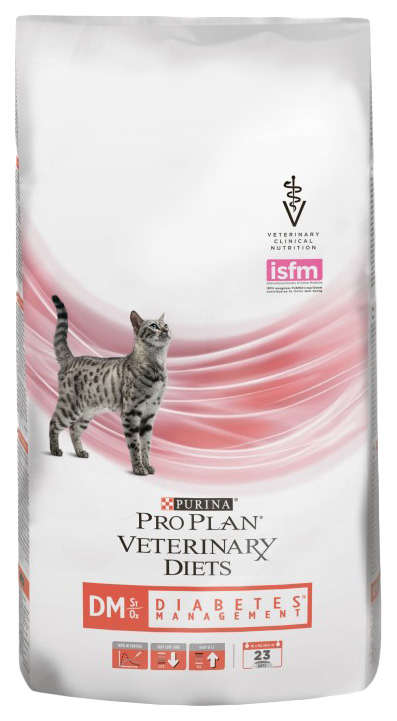 Сухой корм для кошек Pro Plan Veterinary Diets DM Diabetes Management, при диабете, 1,5кг