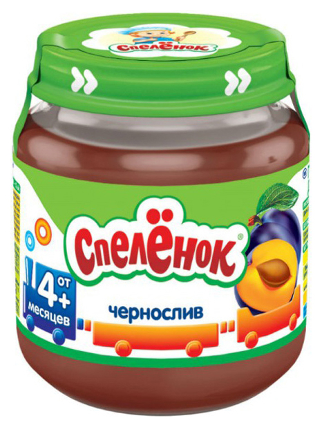 

Пюре фруктовое Спелёнок Чернослив с 4 месяцев 125 г, Чернослив