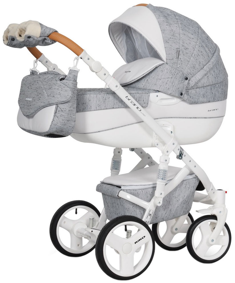

Коляска 3 в 1 Riko Brano Luxe Grey fox, Bruno Luxe