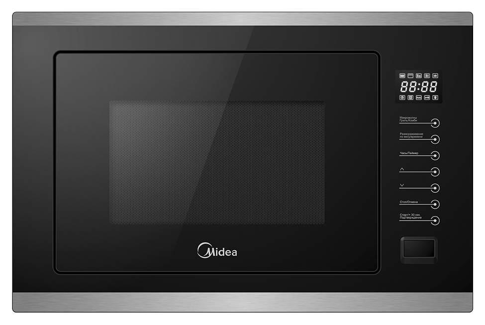 фото Встраиваемая микроволновая печь midea modern mi 925 0bx black