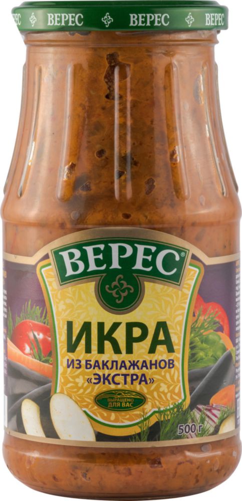 

Икра из баклажанов Верес экстра 500 г