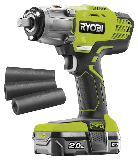 фото Аккумуляторный гайковерт ryobi one+ r18iw3-120s