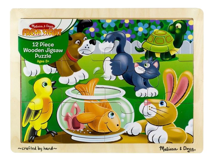 

Пазл Melissa & Doug 12 деталей, Шаловливые животные