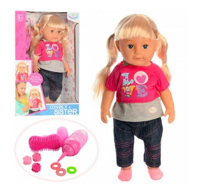 

Кукла Lovely Sister с аксессуарами 45 см Shenzhen Toys Д87056, Кукла lovely sister с аксессуарами 45 см Д87056