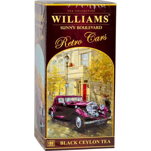 фото Чай черный williams коллекция retro cars sunny boulevard 250 г