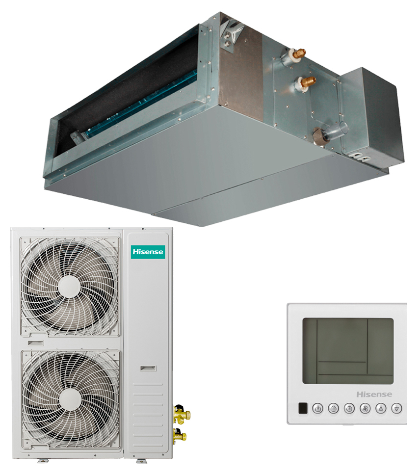 фото Канальная сплит-система hisense heavy dc inverter aud-60ux4shh/auw-60u6sp