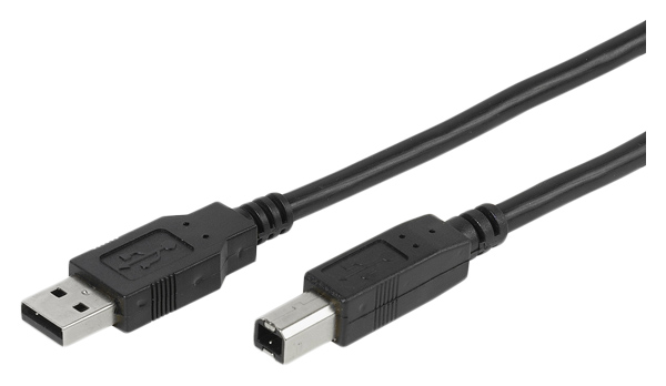 фото Кабель vivanco usb a-usb b, m-m 3м black (45223)