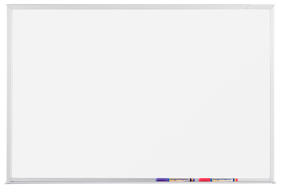 фото Доска белая magnetoplan cc 900х600 мм эмалированная, магнитно-маркерная