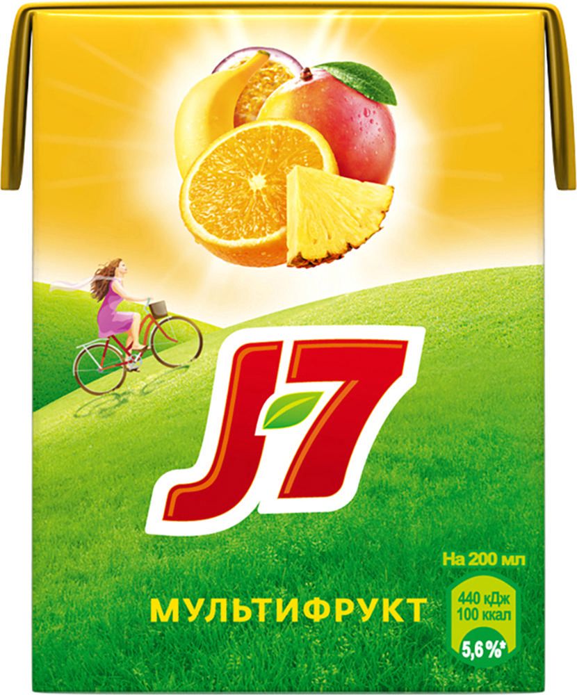 

Нектар J7 мультифрукт 0.2 л, J7 мультифрукт