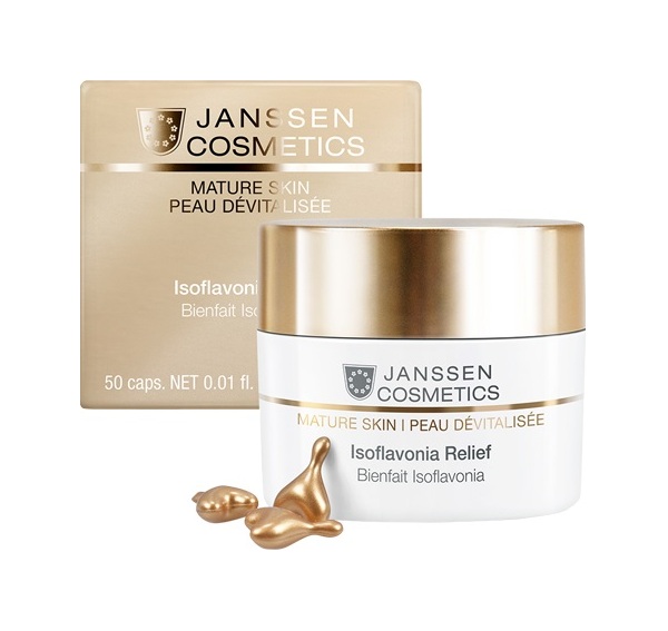 фото Сыворотка для лица janssen cosmetics mature skin isoflavonia relief 50 шт