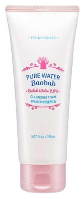Пенка для умывания Etude Pure Water Baobab Cleansing Foam 150 мл