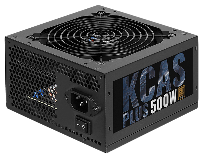 фото Блок питания компьютера aerocool kcas plus 500w