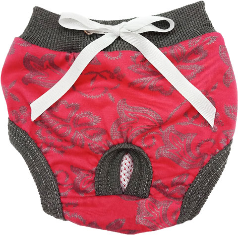 

Трусики для собак FOR MY DOGS, женские, красно-серые, 419SS-2019 16, 419SS-2019/16