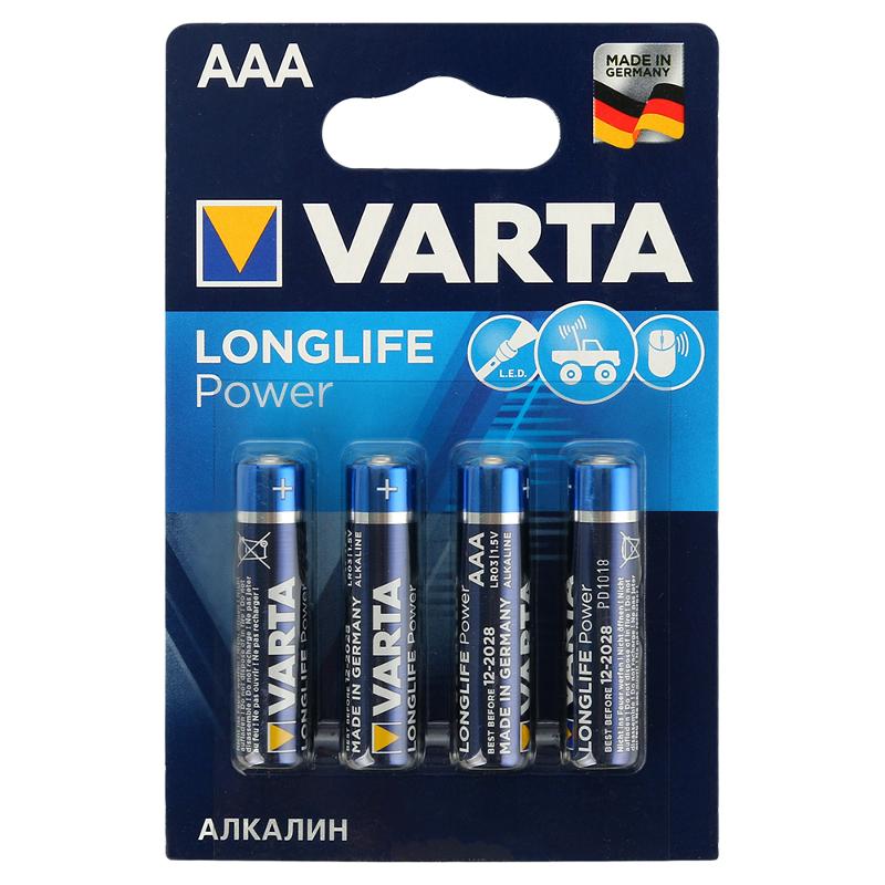 Батарейка VARTA High Energy/Longlife Power LR03/AAA 4 шт