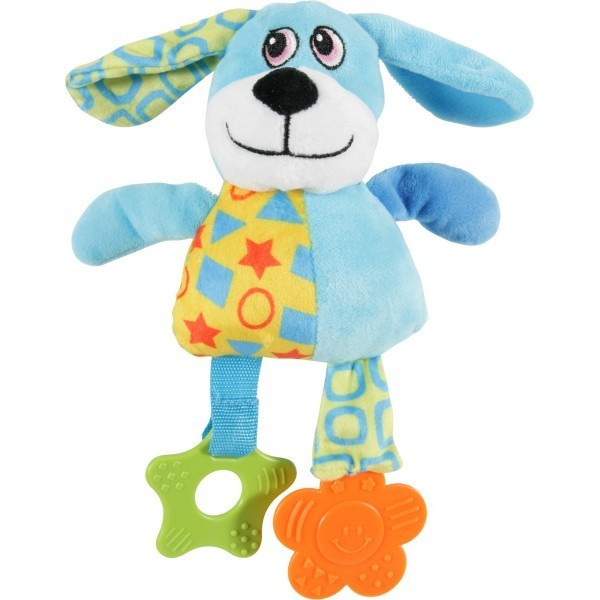 фото Мягкая игрушка для собак zolux собака, голубой, 23 см