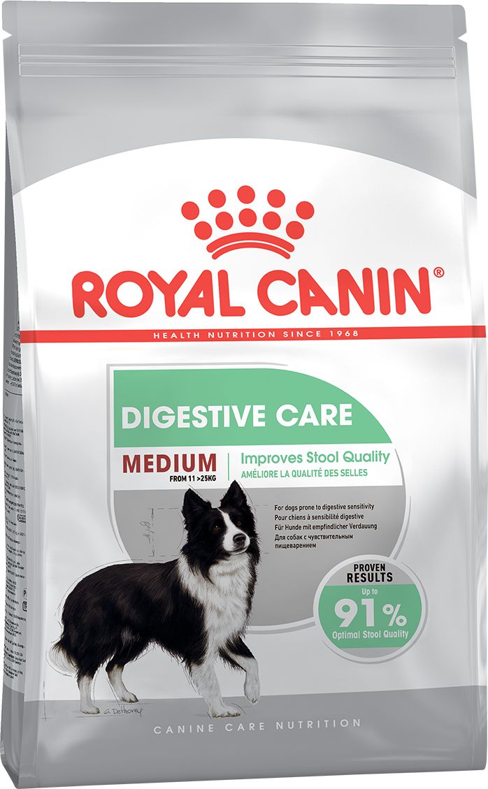 фото Сухой корм для собак royal canin medium digestive care, для средних пород, 10кг