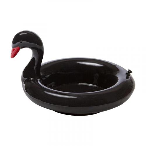 фото Миска сервировочная керамическая floatie black swan, doiy