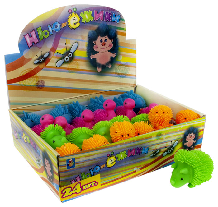 

Игрушка-антистресс "Нью-Ёжики" - Динозаврк (свет), 7.5 см 1TOY