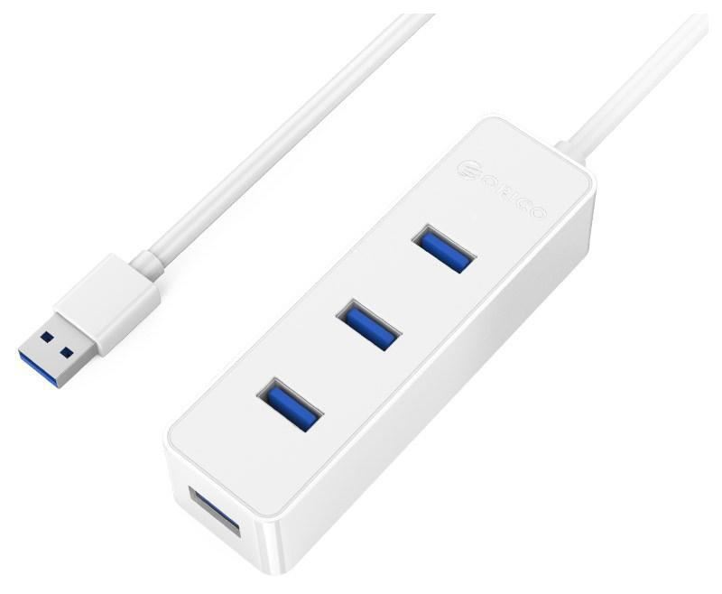 

Концентратор USB Orico W5PH4-U3 (белый) USB 3.0 x 4