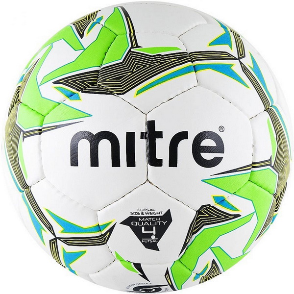 фото Футзальный мяч mitre futsal nebula №4 white/green