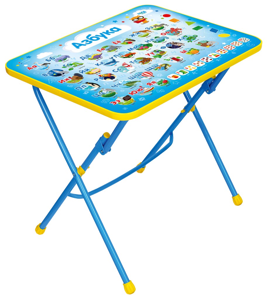 Детский складной стол Nika СУ1 с рисунком - Азбука Ника стул детский складной nika мягкий моющийся синий