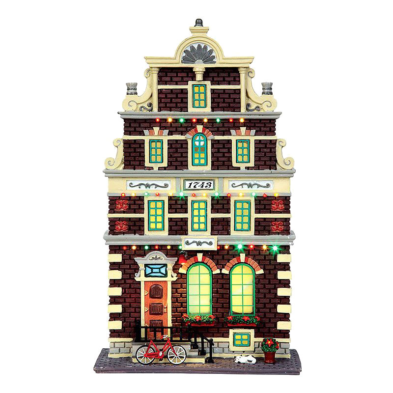 фото Новогодняя миниатюра lemax фасад дом мистера ван халена 45731