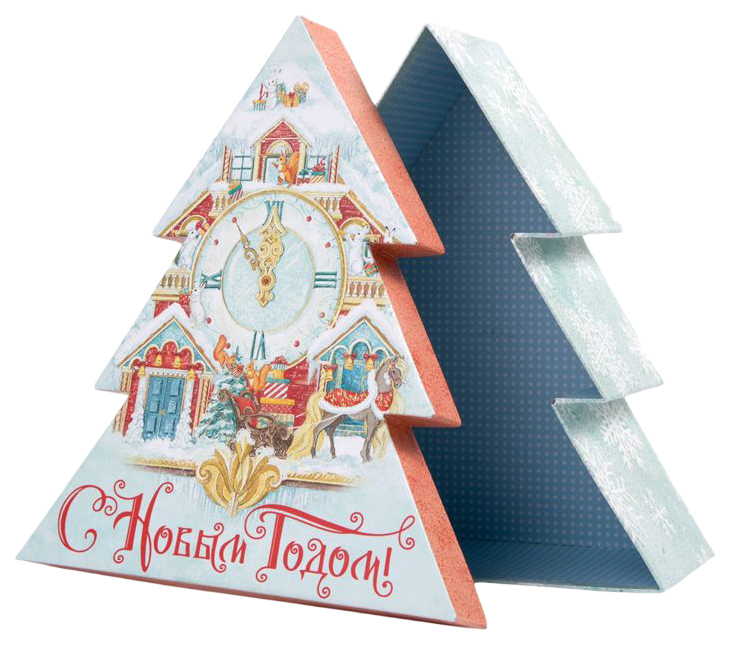 

Коробка подарочная Заснеженные куранты, 16х14х5,5 см