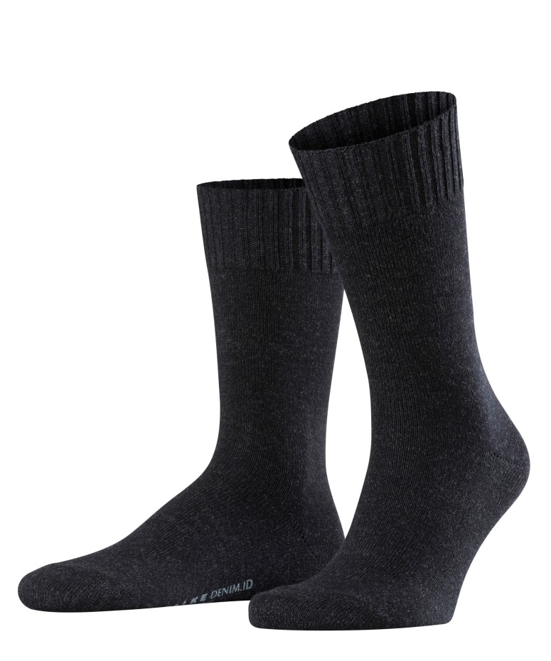 

Носки мужские FALKE FALKE DENIM.ID серые 43-46, FALKE DENIM.ID