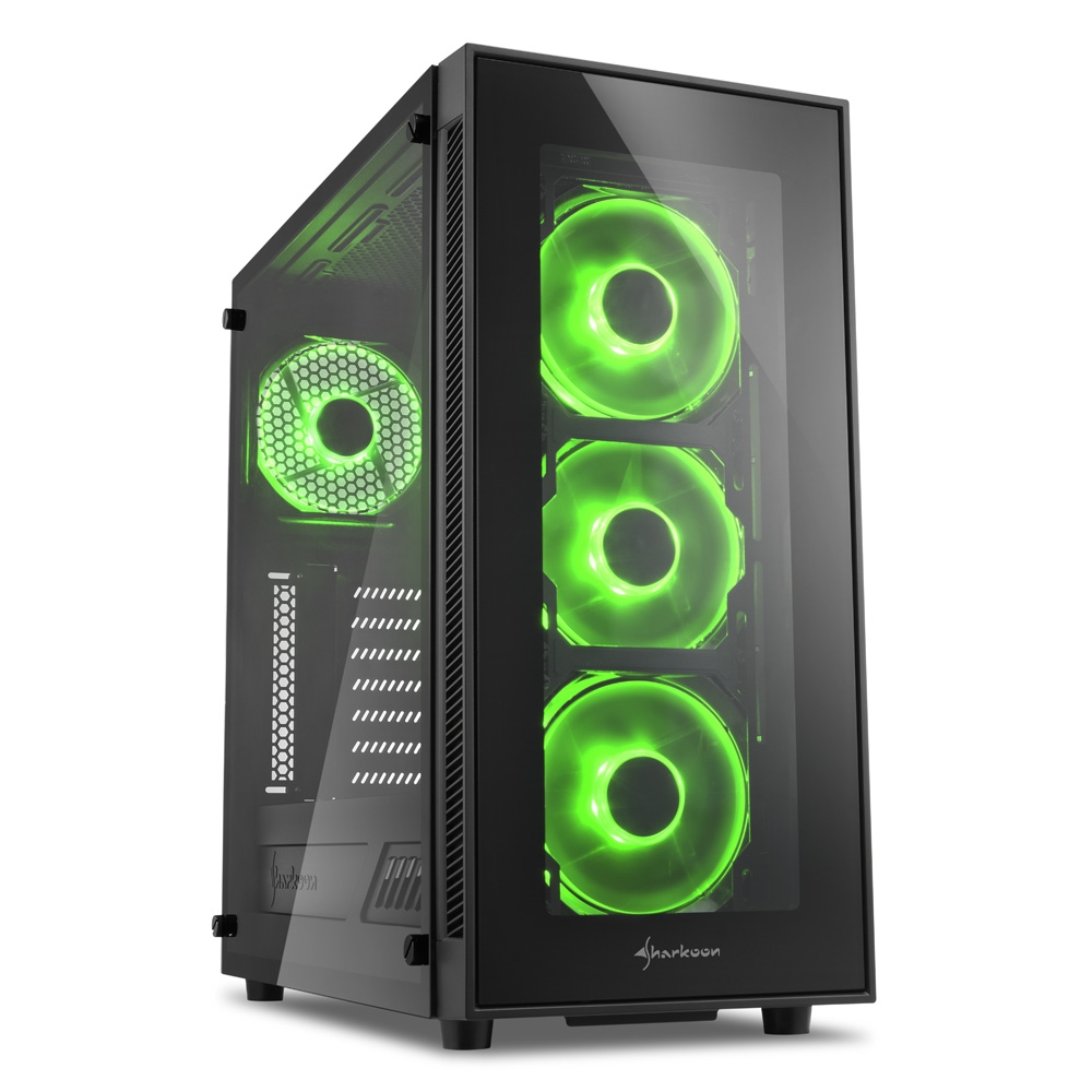 

Корпус компьютерный Sharkoon TG5 GREEN, TG5 GREEN