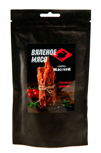 вяленое мясо Мяссури ломтики кролика 50 г