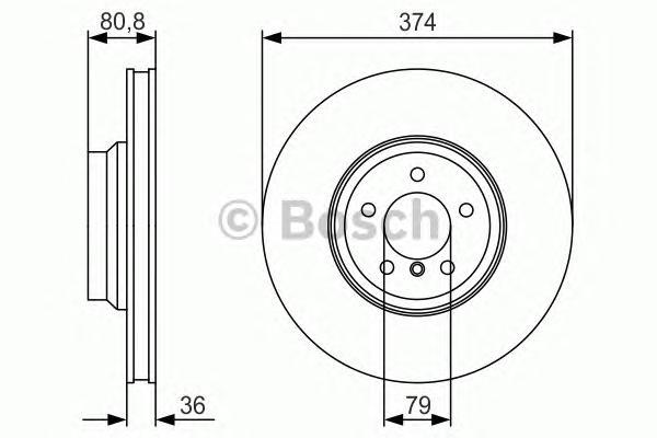 фото Тормозной диск bosch 0986479r35