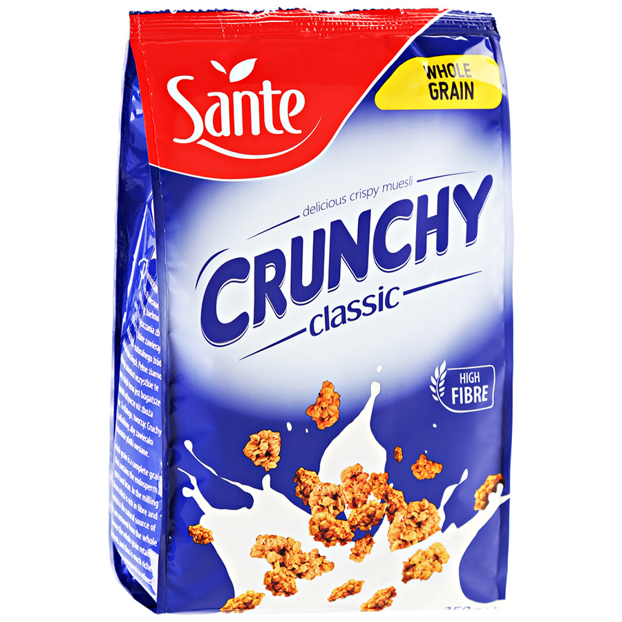 фото Хлопья sante crunchy овсяные оригинальные 350 г