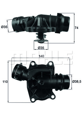 фото Термостат mahle/knecht ti23388