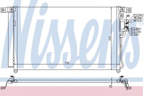 

Радиатор кондиционера Nissens 940278