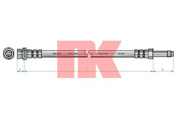 фото Шланг тормозной системы nk 8525128