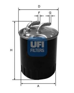 фото Фильтр топливный ufi 24.077.00