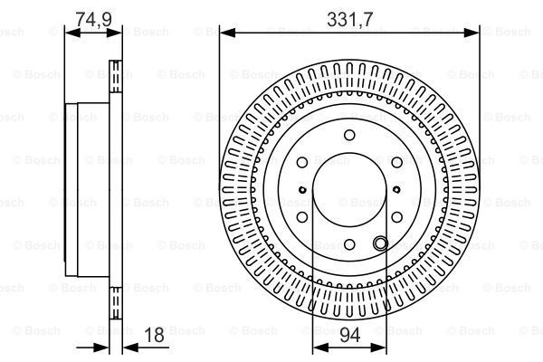 фото Тормозной диск bosch 0986479t90