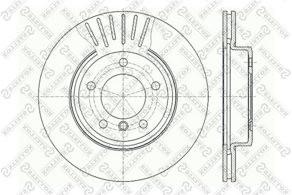 Тормозной диск Stellox 6020-1540V-SX