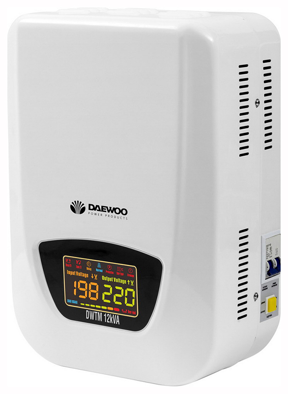 Однофазный стабилизатор Daewoo Power Products DW-TM 12 kVA энергетический напиток xxi power гуарана пэт 0 5 литра 24 шт в уп