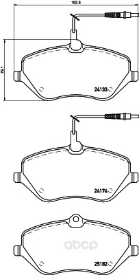 

Комплект тормозных колодок Hella 8DB355015621