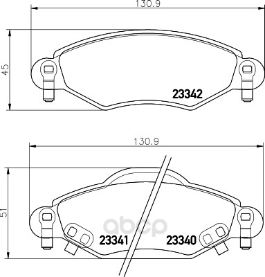 

Тормозные колодки HELLA PAGID/BEHR дисковые 8DB355010791