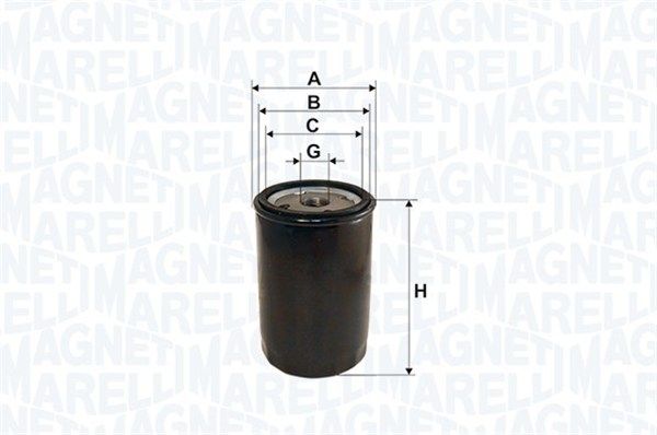 

Фильтр масляный Magneti Marelli 152071758743