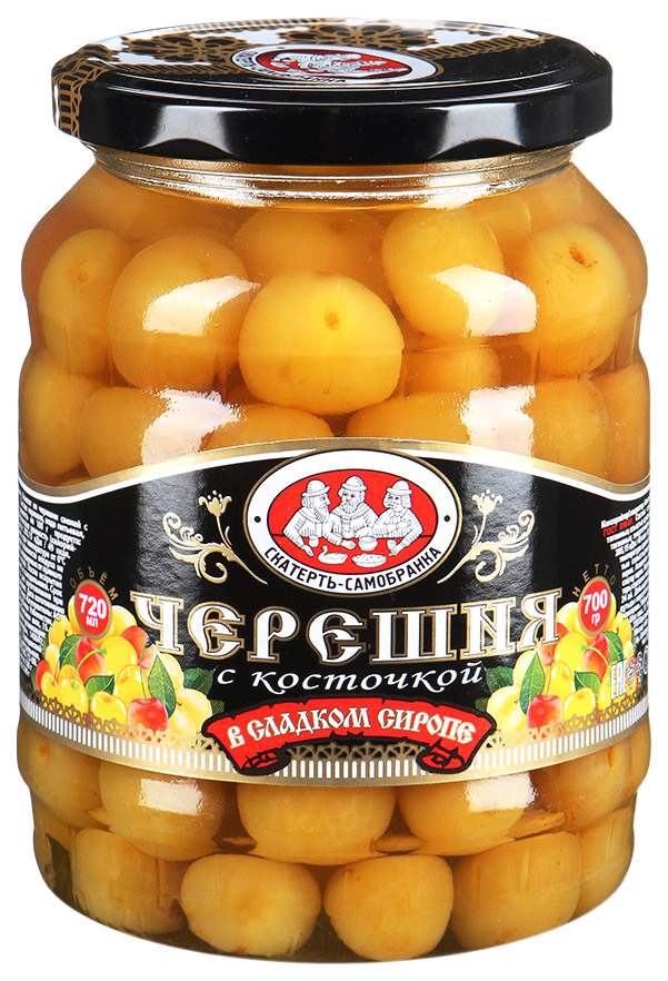 Черешня Скатерть Самобранка с косточкой в сладком