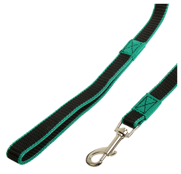 фото Поводок для собак зооник капроновый с латексной нитью 3м* 20мм зеленый