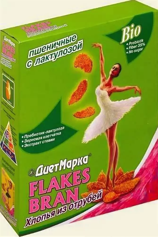 

Хлопья ДиетМарка из отрубей пшеничные с лактулозой 150 г